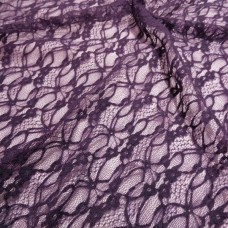 Ткань Гипюр стрейч (баклажан)